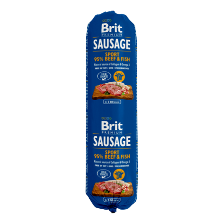 Brit Sausage Dog Sport Formula Beef & Fish 800 g