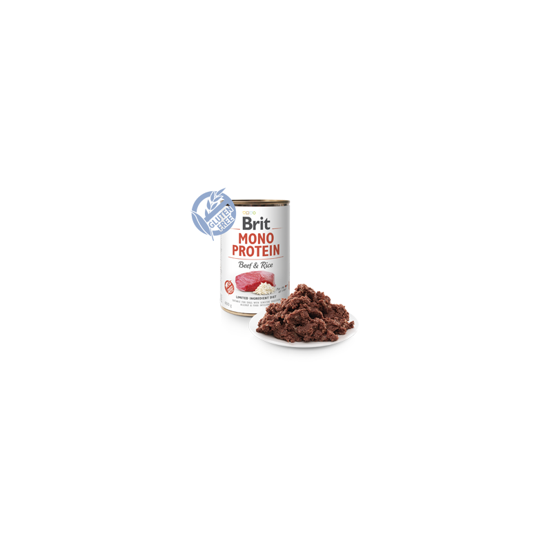 Brit Care Dog Mono Protein Beef & Rice | Wet (Lata) 400 g