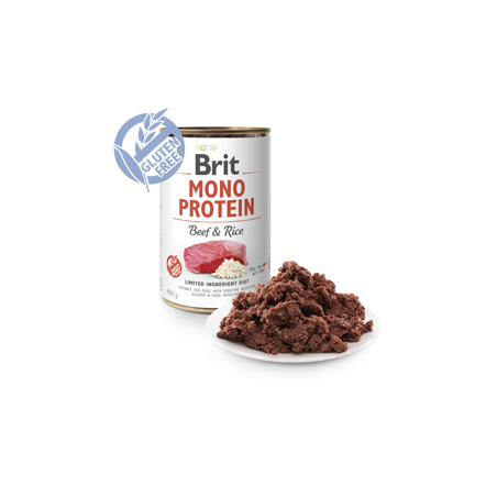 Brit Care Dog Mono Protein Beef & Rice | Wet (Lata) 400 g