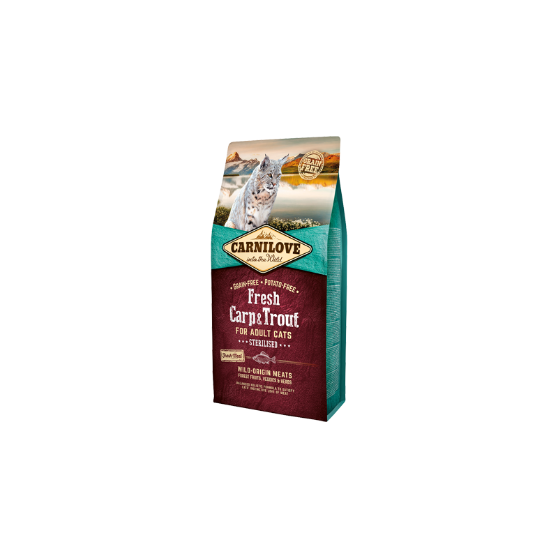 Carnilove Grain-Free Adult Cat Sterilized Fresh Carp & Trout 2 kg