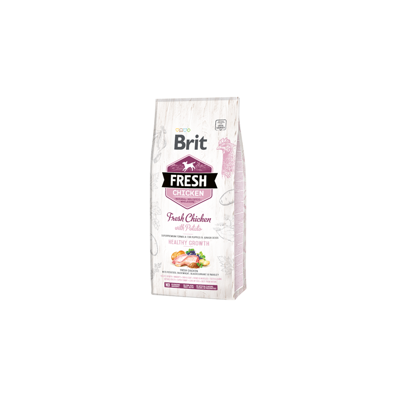 Brit Fresh Dog Puppy Healthy Growth with Chicken & Potato 2,5 kg