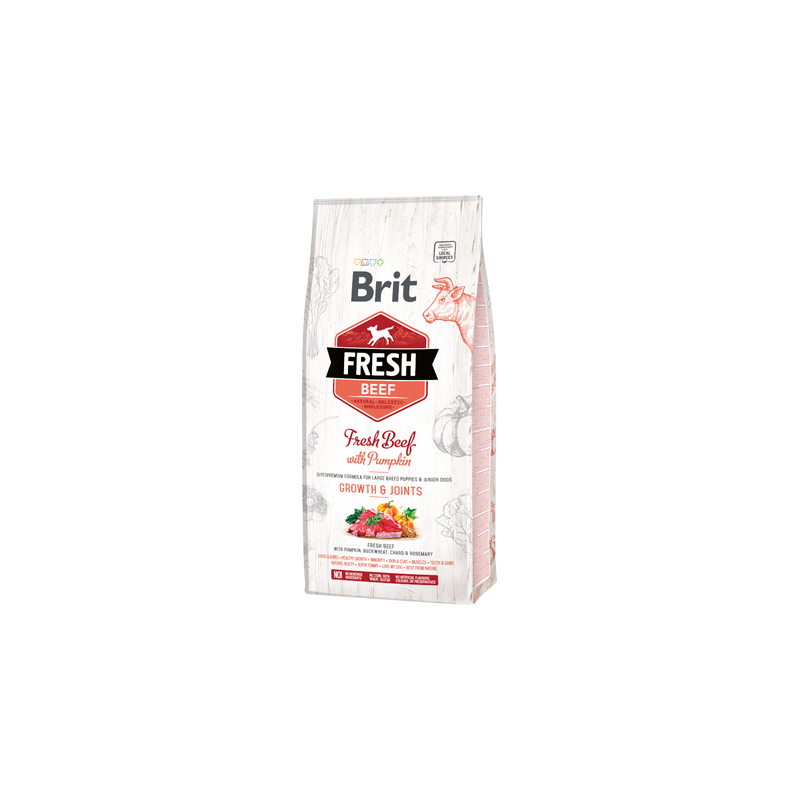 Brit Fresh Dog Puppy Large Breed with Beef & Pumpkin 12 kg