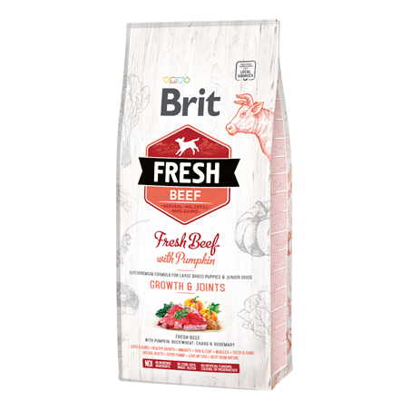 Brit Fresh Dog Puppy Large Breed with Beef & Pumpkin 12 kg