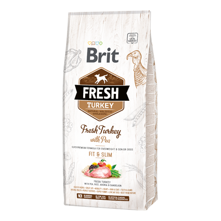 Brit Fresh Dog Light Fit & Slim with Turkey & Pea 2,5 kg