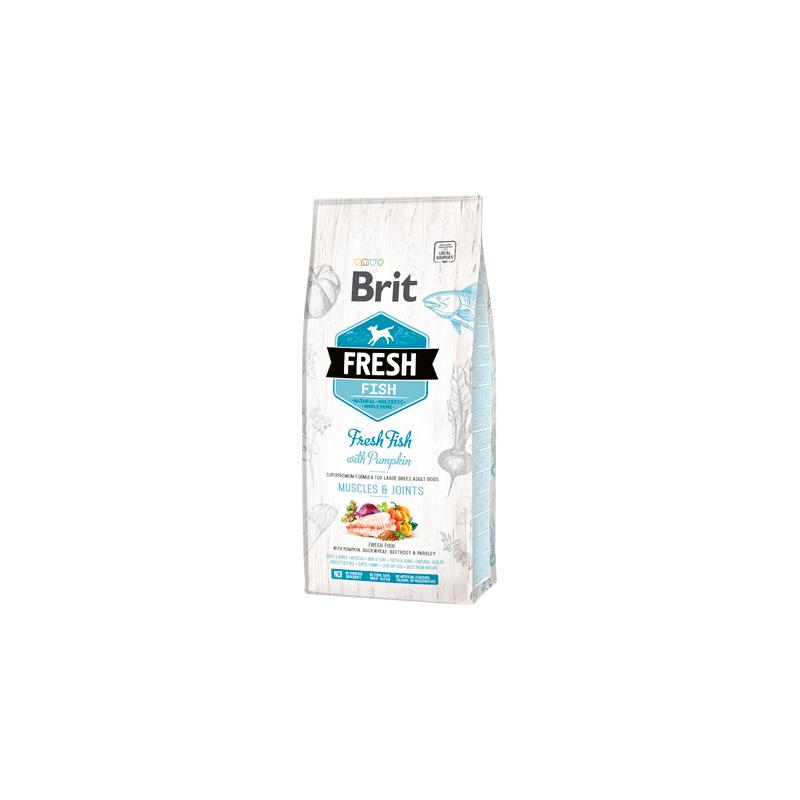 Brit Fresh Dog Adult Large Breed with Fish & Pumpkin 12 kg