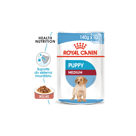 Royal Canin Dog Medium Puppy | Wet (Saqueta) 10 X 140 g