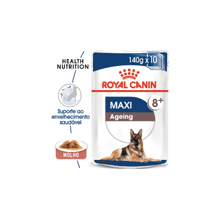 Royal Canin Dog Maxi Ageing 8+ | Wet (Saqueta) 10 X 140 g