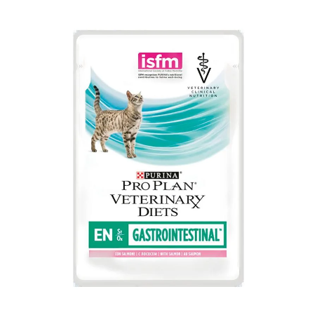 PPVD Feline EN - Gastroenteric Salmon | Wet (Saqueta) Caixa 10 Saquetas 85 g