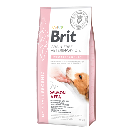 Brit Veterinary Diet Dog Hypoallergenic Grain-Free Salmon & Pea 2 kg