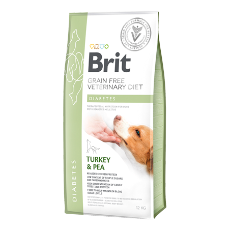 Brit Veterinary Diet Dog Diabetes Grain-Free Turkey & Pea 2 kg