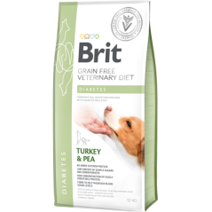 Brit Veterinary Diet Dog Diabetes Grain-Free Turkey & Pea 12 kg