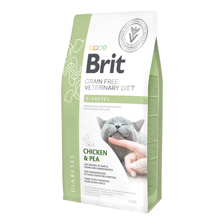 Brit Veterinary Diet Cat Diabetes Grain-Free Chicken & Pea 400 g