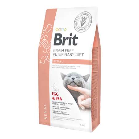 Brit Veterinary Diet Cat Renal Grain-Free Egg & Pea 400 g