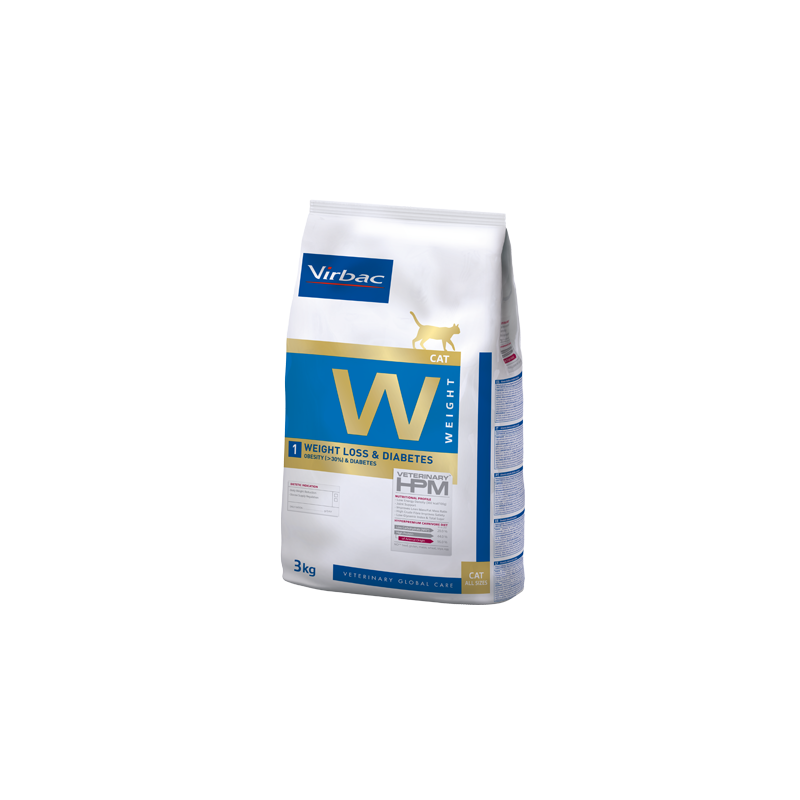 Virbac Veterinary HPM W1 Cat Weight Loss & Diabetes 3 kg