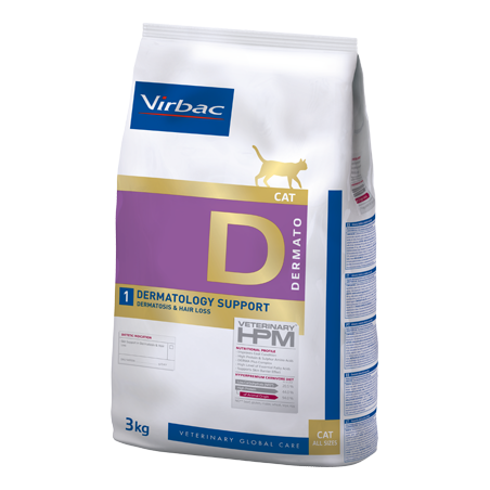 Virbac Veterinary HPM D1 Cat Dermatology Support 3 kg