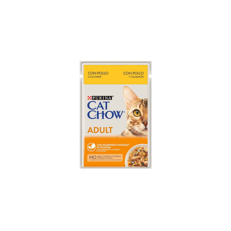 Cat Chow Adult Chicken & Courgette | Wet (Saqueta) 26 X 85 g