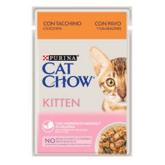 Cat Chow Kitten Turkey & Courgette | Wet (Saqueta) 26 X 85 g