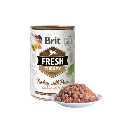 Brit Fresh Dog Turkey with Peas | Wet (Lata) 400 g