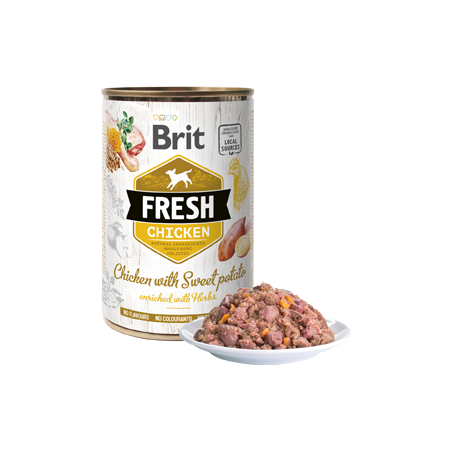 Brit Fresh Dog Chicken with Sweet Potato | Wet (Lata) 400 g