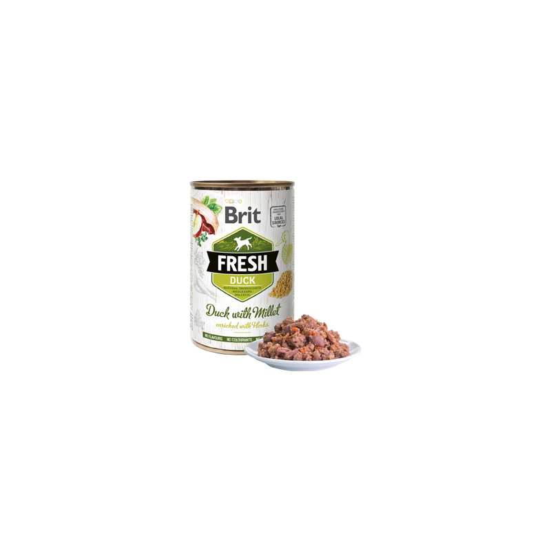 Brit Fresh Dog Duck with Millet | Wet (Lata) 400 g