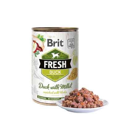 Brit Fresh Dog Duck with Millet | Wet (Lata) 400 g