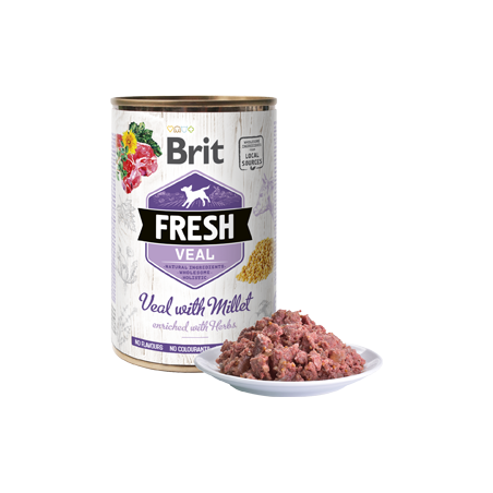 Brit Fresh Dog Veal with Millet | Wet (Lata) 400 g