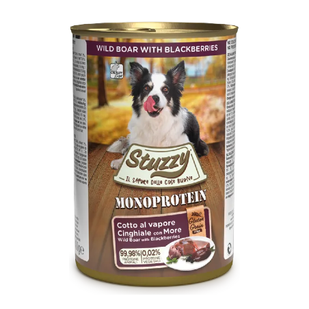 Stuzzy Monoprotein Grain & Gluten Free Dog | Wild Boar | Wet (Lata) 6 X 400 g