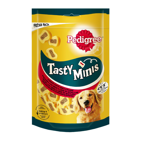 Pedigree Dog Snack Tasty Minis Chewy Slices 5 X 155 g