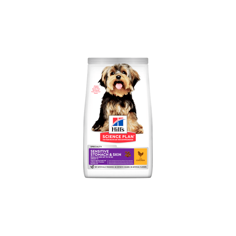 Hills Science Plan Dog Sensitive Stomach & Skin Small & Mini Adult with Chicken 1,5 kg