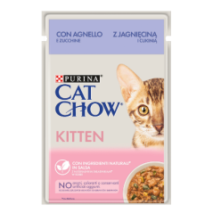 Cat Chow Kitten Lamb & Courgette | Wet (Saqueta) 26 X 85 g