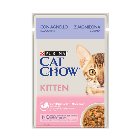 Cat Chow Kitten Lamb & Courgette | Wet (Saqueta) 26 X 85 g