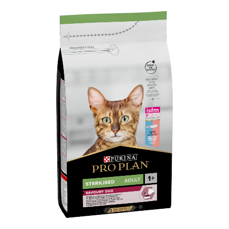 Pro Plan Cat Savoury Duo Sterilised Adult CodFish & Trout 1,5 kg