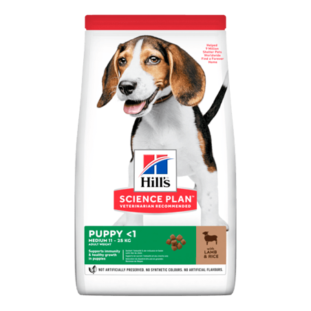 Hills Science Plan Medium Puppy with Lamb & Rice 14 kg