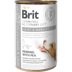 Brit Veterinary Diet Dog Joint & Mobility Grain-Free Herring with Pea | Wet (Lata) 400 g