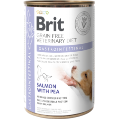 Brit Veterinary Diet Dog Gastrointestinal Grain-Free Salmon with Pea | Wet (Lata) 400 g