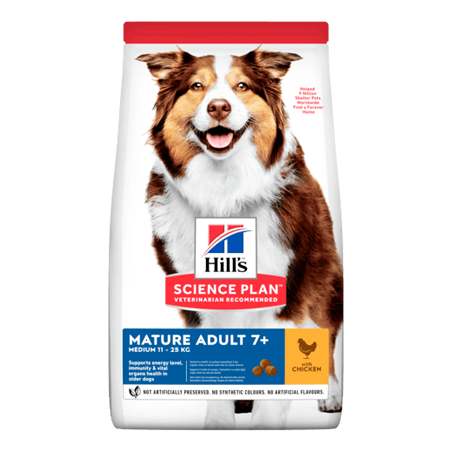 Hills Science Plan Dog Medium Mature Adult 7+ with Chicken 14 kg