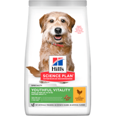 Hills Science Plan Dog Youthful Vitality Small & Mini Mature Adult 7+ with Chicken & Rice 1,5 kg