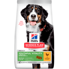 Hills Science Plan Dog Youthful Vitality Large Breed Mature Adult 6+ with Chicken & Rice 14 kg