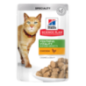 Hills Science Plan Cat Mature Adult 7+ Senior Vitality with Chicken | Wet (Saqueta) Cx c/ 12 saquetas 85 g