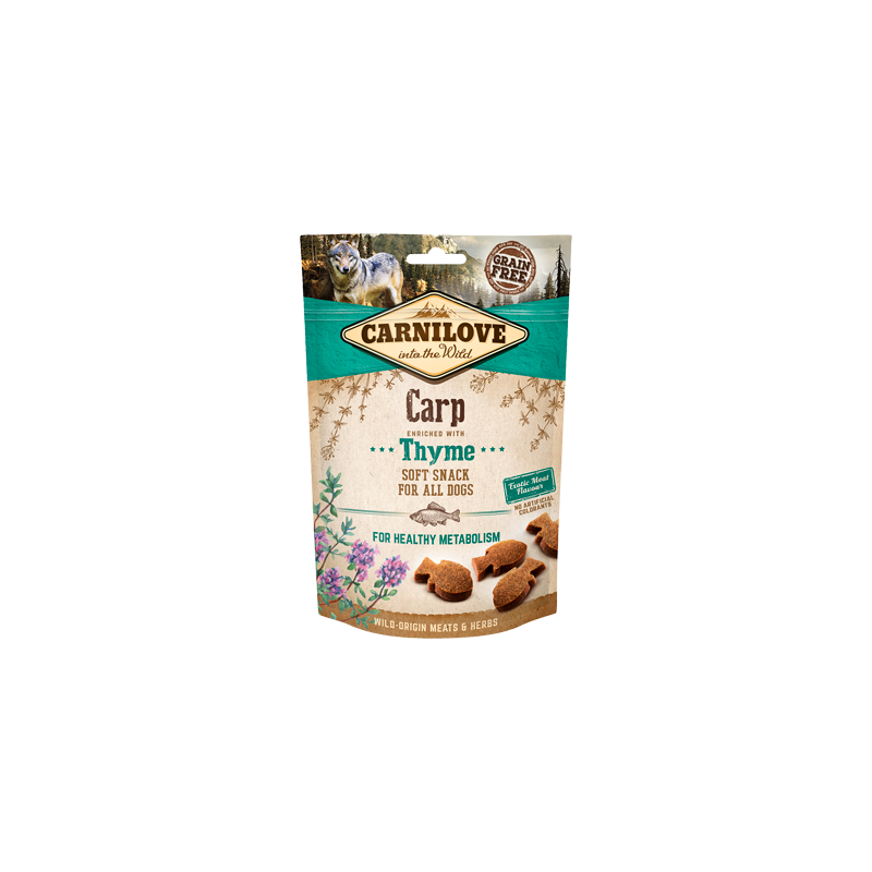 Carnilove Dog Soft Snack Carp With Thyme 200 g