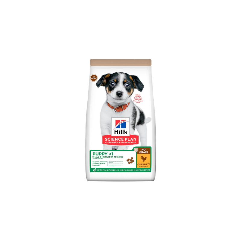 Hills Science Plan Dog Small & Medium Puppy No Grain with Chicken 2,5 kg