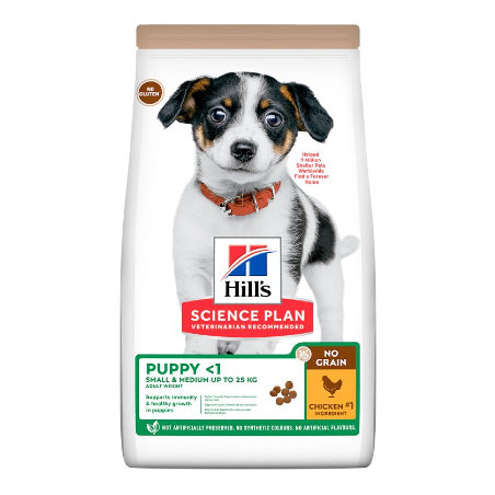 Hills Science Plan Dog Small & Medium Puppy No Grain with Chicken 2,5 kg