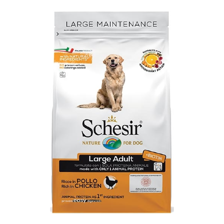 Schesir Dog Large Adult Maintenance with Chicken 12 Kg