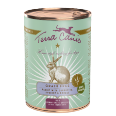 Terra Canis Sem Cereais Coelho com Courgette, Damasco e Borragem | Wet (Lata) 800 g