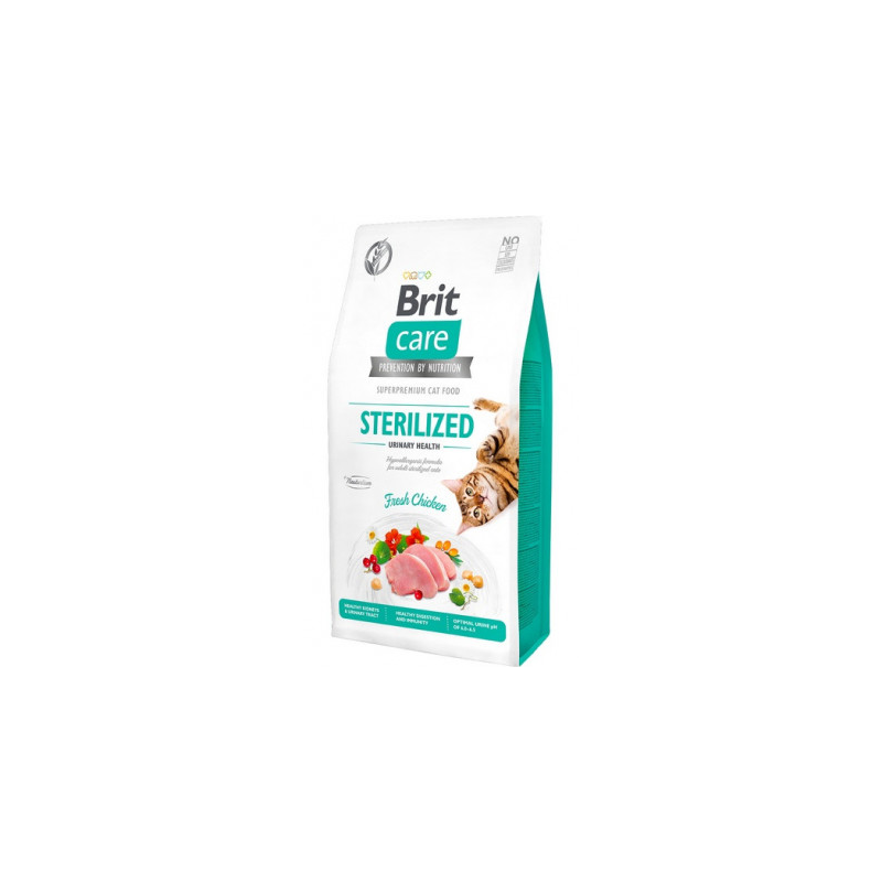 Brit Care Cat Grain Free Sterilized Urinary Health | Chicken & Peas 2 kg