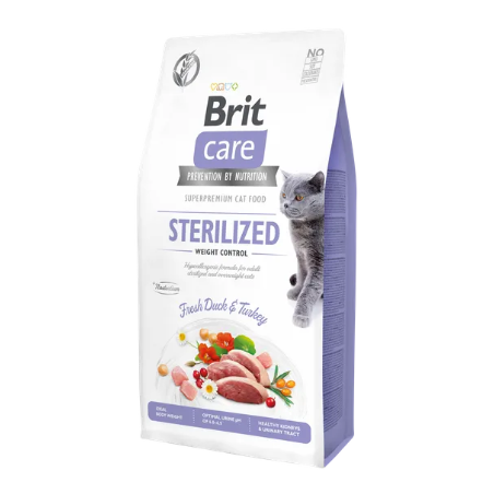 Brit Care Cat Grain Free Sterilized Weight Control | Duck & Turkey 7 kg