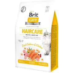 Brit Care Cat Grain Free Haircare Healthy & Shiny Coat | Salmon & Chicken 2 kg