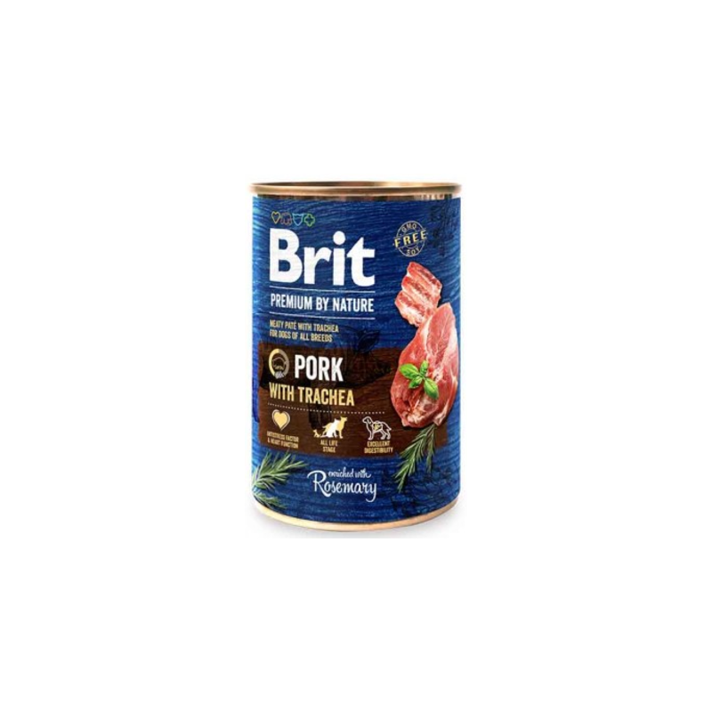 Brit Premium by Nature Dog Pork with Trachea | Wet (Lata) 400 g