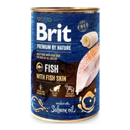 Brit Premium by Nature Dog Fish with Fish Skin | Wet (Lata) 400 g