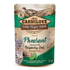 Carnilove Grain-Free Cat Pheasant with Raspberry Leaves | Wet (Saqueta) 85 g